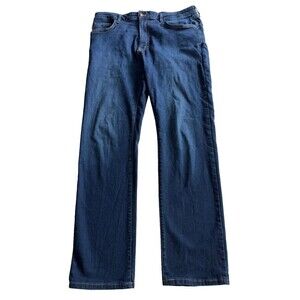 Aviator Jeans Mens 38X32 Travel Straight Fit Casual Preppy Logo AVM10012